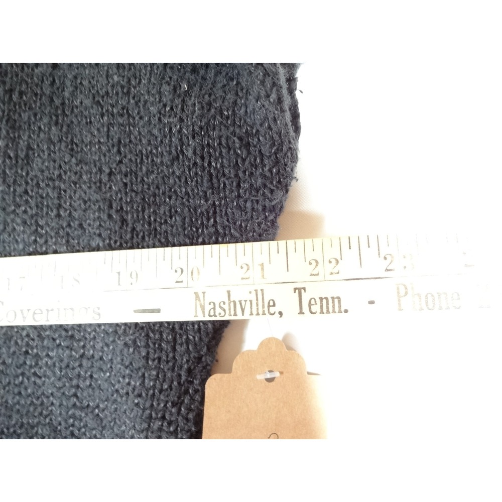 VTG jbj Knit Sweater Vest Womens Large Black Chevron V-Neck 80s 90s Boho Retro - Picture 3 of 8